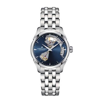 Hamilton Jazzmaster Open Heart 36 Stainless Steel / Blue / Bracelet