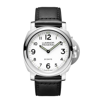 Panerai Luminor Base 44 8 Days Stainless Steel / White