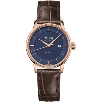 Mido Baroncelli Signature 30 Rose Gold / Blue