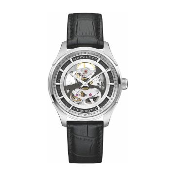 Hamilton Jazzmaster Viewmatic Skeleton Auto Stainless Steel / Black
