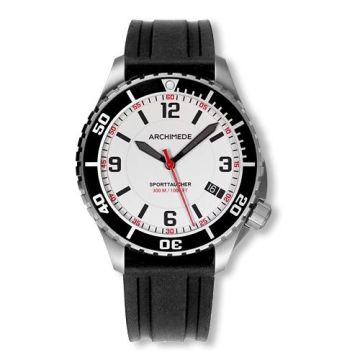 Archimede SportTaucher Stainless Steel / White / Rubber