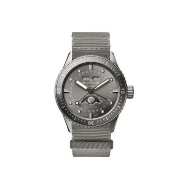 Blancpain Fifty Fathoms Bathygraphe Quantième Complet Titanium / Grey / NATO
