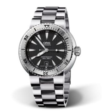 Oris Divers Date Stainless Steel / Black / Bracelet