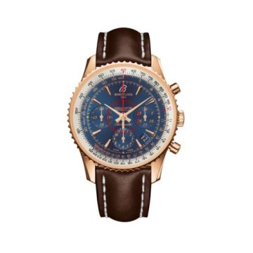 Breitling Montbrillant 01 Red Gold / Aurora Blue / Calf