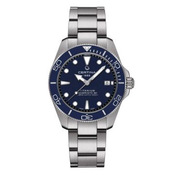 Certina DS Action Diver 40.5 Powermatic Titanium / Blue / Bracelet