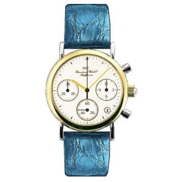 IWC Schaffhausen Portofino Lady Chronograph MecaQuartz Stainless Steel / Yellow Gold / White / Alligator