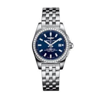 Breitling Galactic 29 Stainless Steel / Diamond / Horizon Blue / Bracelet