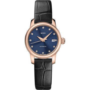 Mido Baroncelli Lady Twenty Five Rose Gold / Blue