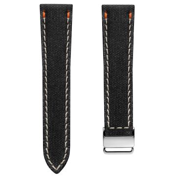 Vector-X1 Canvas Watch Strap Aircraft Buckle - Stealth Black - 22mm