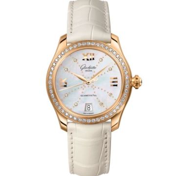 Glashütte Original Lady Serenade Rose Gold / Diamond / MOP - Index Line / Alligator - Folding