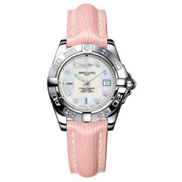 Breitling Galactic 32 Stainless Steel / Pearl Diamond / Sahara