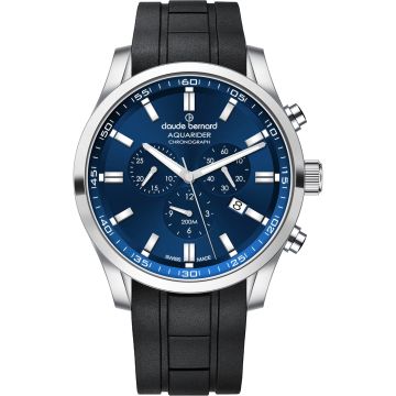 Claude Bernard Aquarider Chronograph 44 Blue / Black