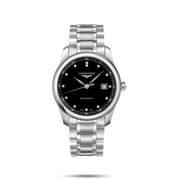 Longines Master Collection 40 Date Stainless Steel / Black-Diamond / Bracelet