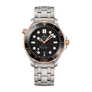 Omega Seamaster Diver 300M Master Co-Axial 42 Stainless Steel / Sedna Gold / Black / Bracelet