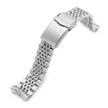 Goma BOR 22mm Stainless Steel Beads of Rice Bracelet for Seiko 5 Sports - 18mm
