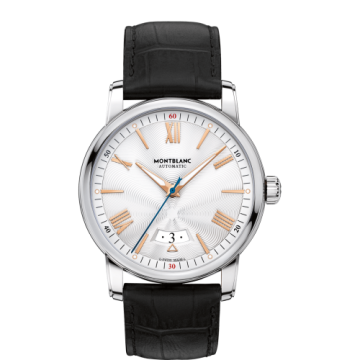 Montblanc 4810 Date Automatic Stainless Steel / Silver / Alligator