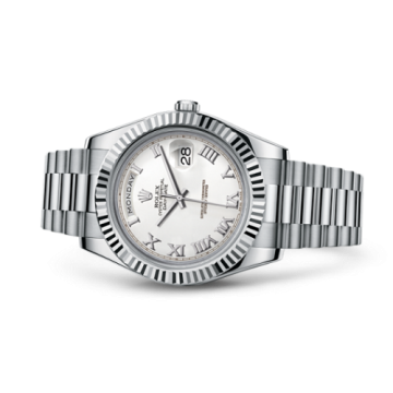 Rolex Day-Date II White Gold White Roman