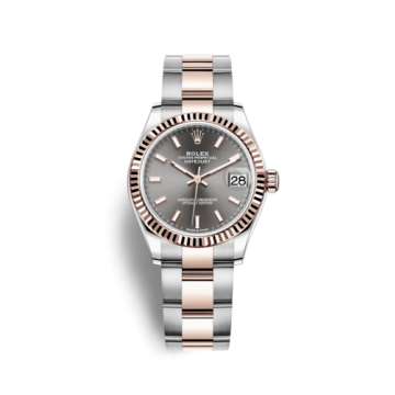 Rolex Datejust 31 Stainless Steel/ Rose Gold / Fluted / Grey / Oyster