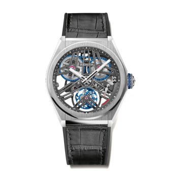 Zenith Defy Fusee Tourbillon Platinum / Skeleton / Alligator