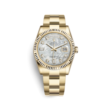 Rolex Day-Date 36 Yellow Gold Fluted / Oyster / MOP