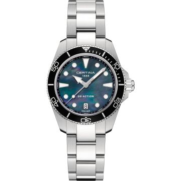 Certina DS Action Quartz 34.5 Stainless Steel / MOP / Bracelet