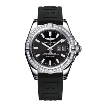 Breitling Galactic 41 Stainless Steel / Diamond / Onyx Black / Rubber