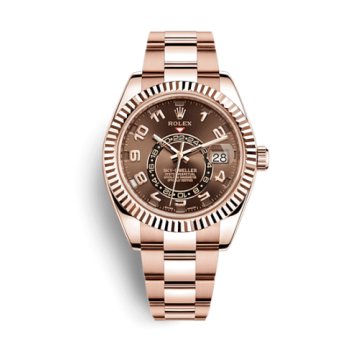Rolex Sky-Dweller Everose / Chocolate - Arabic
