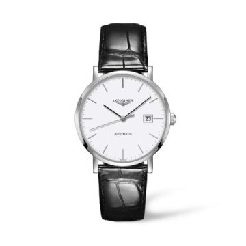 Longines Elegant Collection Automatic 39 Stainless Steel / White / Strap