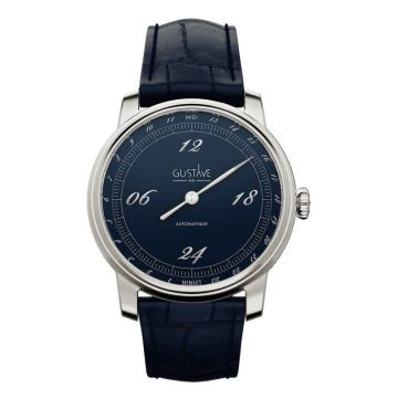 Gustave & Cie 24H Paul Argent & Bleu 39mm