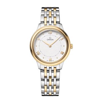 Omega De Ville Quartz 30 Stainless Steel - Yellow Gold / White / Bracelet