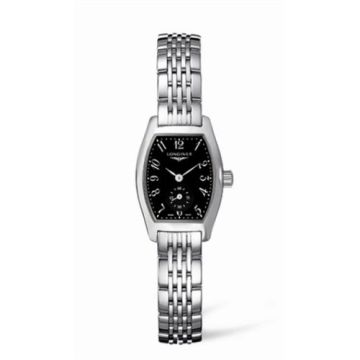 Longines Evidenza 19.6 Stainless Steel Black Bracelet