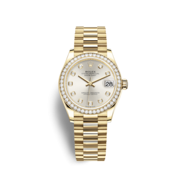 Rolex Datejust 31 Yellow Gold / Diamond / Silver - Diamond / President