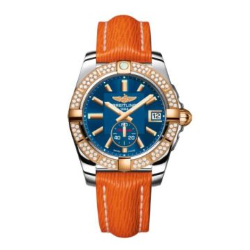 Breitling Galactic 36 Automatic Stainless Steel / Rose Gold / Diamond / Gun Blue / Sahara