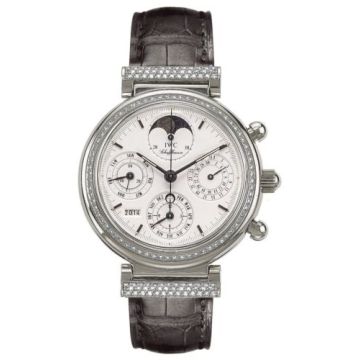 IWC Schaffhausen Da Vinci Perpetual White Gold / Diamond / White / German