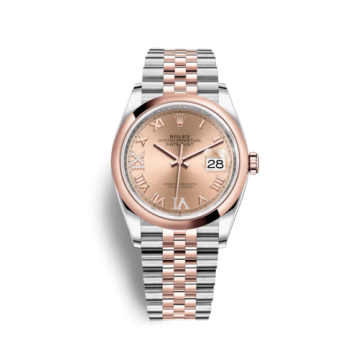 Rolex Datejust 36 Stainless Steel / Everose / Smooth / Rose Roman Diamond / Jubilee