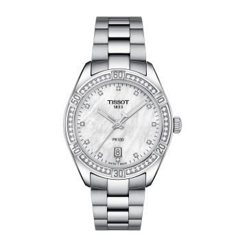 Tissot PR 100 Sport Chic 36 Stainless Steel / Diamond / MOP / Bracelet