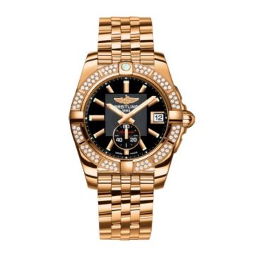 Breitling Galactic 36 Automatic Rose Gold / Diamond / Volcano Black / Bracelet