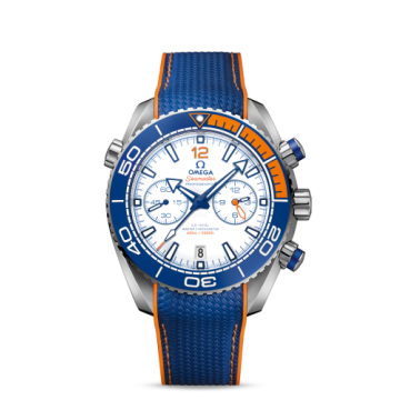 Omega Seamaster Planet Ocean 600M Co-Axial 45.5 Master Chronometer Chronograph Stainless Steel / White / Rubber / Michael Phelps