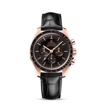 Omega Speedmaster Professional Moonwatch 3861 Sedna Gold / Black / Alligator