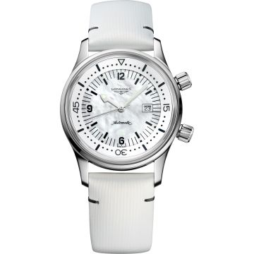 Longines Legend Diver 36 Stainless Steel / MOP / Strap