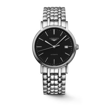 Longines Presence 38.5 Automatic Stainless Steel / Black / Bracelet