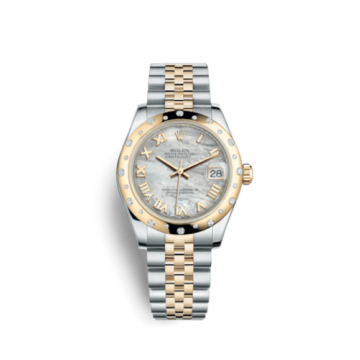 Rolex Datejust 31 Rolesor Yellow Domed Diamond / Jubilee / MOP Roman