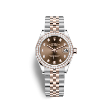 Rolex Datejust 31 Stainless Steel/ Rose Gold / Diamond / Chocolate - Diamond / Jubilee