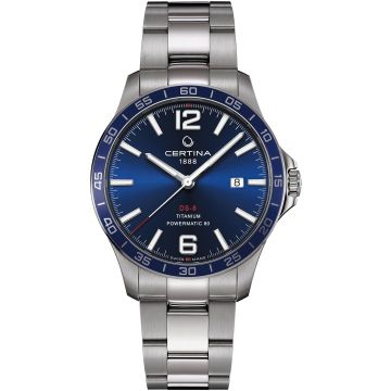Certina DS-8 Powermatic Titanium / Blue / Bracelet