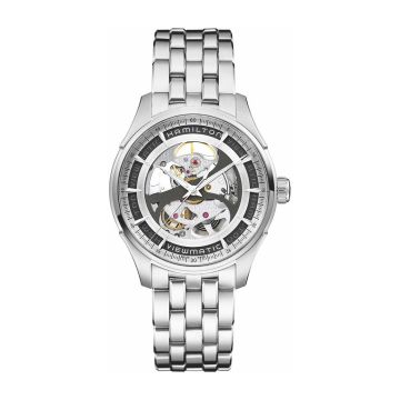 Hamilton Jazzmaster Viewmatic Skeleton Auto Stainless Steel / Black / Bracelet