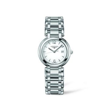 Longines PrimaLuna Quartz 30 Stainless Steel / White / Bracelet