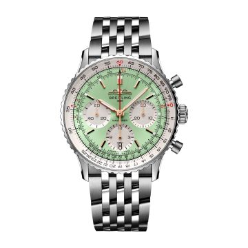 Breitling Navitimer B01 Chronograph 41 Stainless Steel / Mint Green / Bracelet