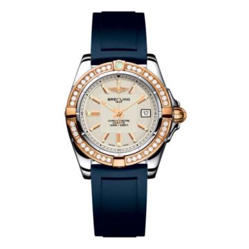 Breitling Galactic 32 Stainless Steel / Rose Gold / Diamond / Sierra Silver / Rubber