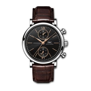 IWC Schaffhausen Portofino Chronograph 39 Stainless Steel / Black