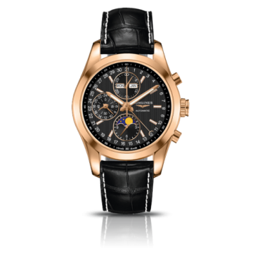 Longines Conquest Classic Moonphase Red Gold / Black